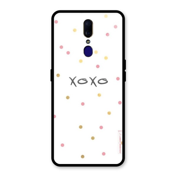 Polka Hugs Glass Back Case for Oppo F11