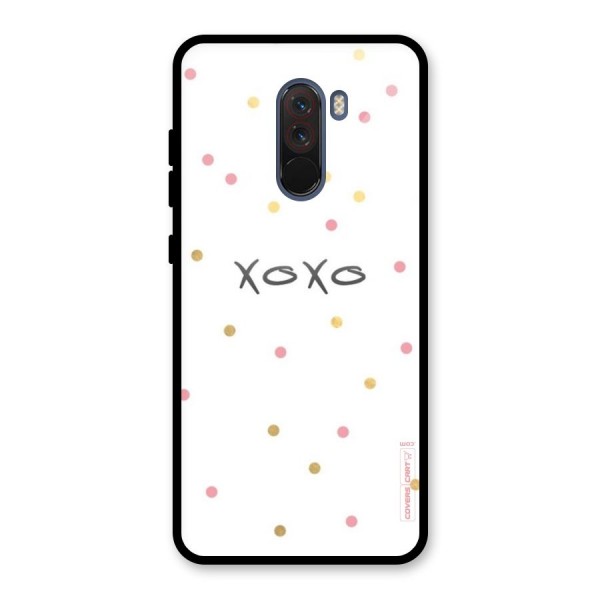 Polka Hugs Glass Back Case for Poco F1