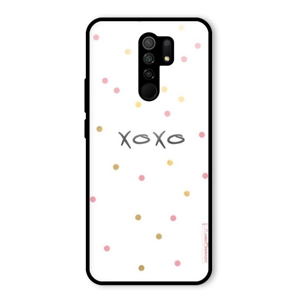 Polka Hugs Glass Back Case for Redmi 9 Prime