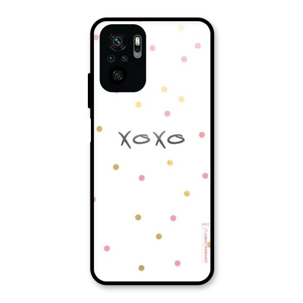 Polka Hugs Glass Back Case for Redmi Note 10