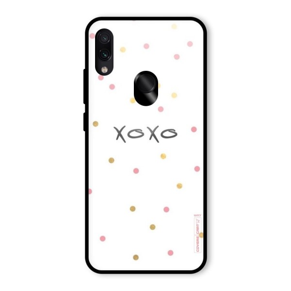 Polka Hugs Glass Back Case for Redmi Note 7