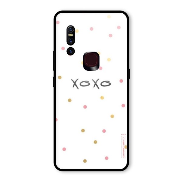 Polka Hugs Glass Back Case for Vivo V15