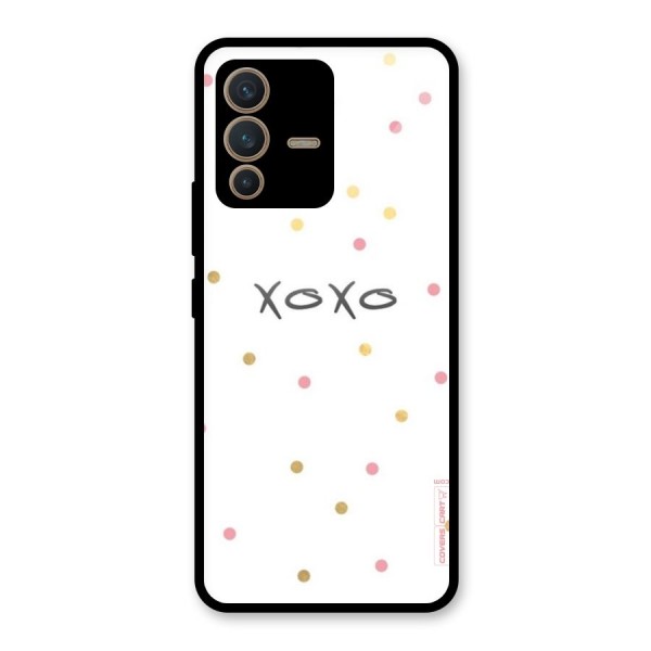 Polka Hugs Glass Back Case for Vivo V23 5G