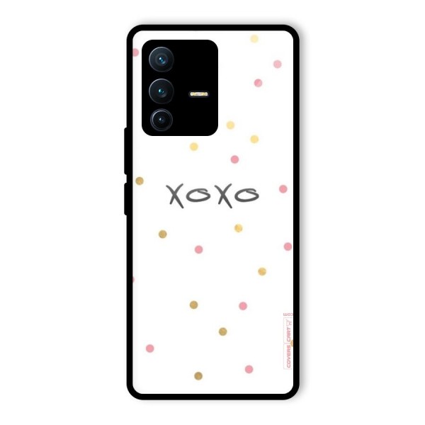 Polka Hugs Glass Back Case for Vivo V23 Pro