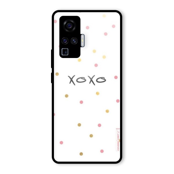 Polka Hugs Glass Back Case for Vivo X50 Pro