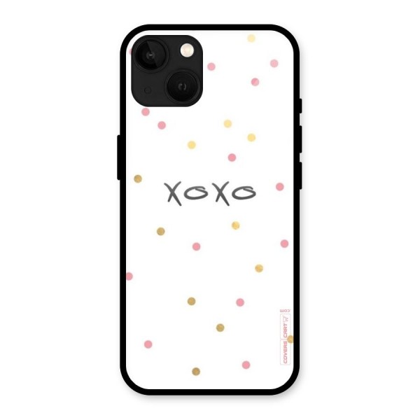 Polka Hugs Glass Back Case for iPhone 13