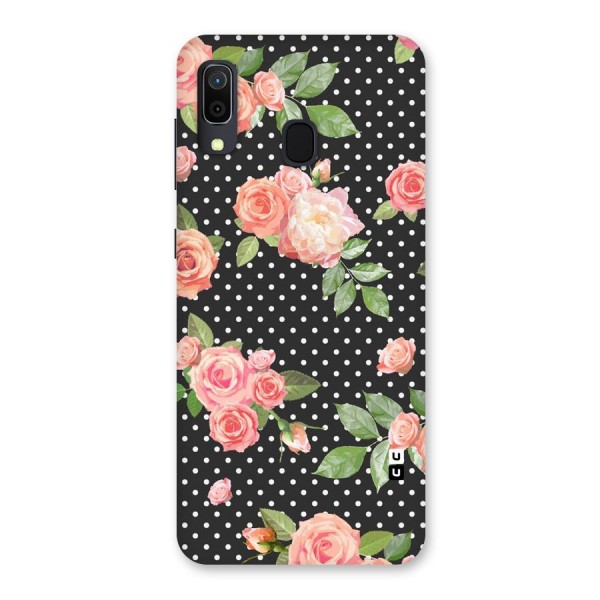 Polka Peach Back Case for Galaxy A30