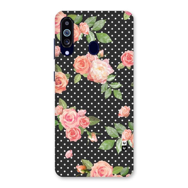 Polka Peach Back Case for Galaxy A60