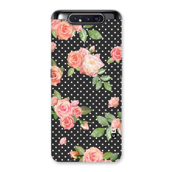 Polka Peach Back Case for Galaxy A80