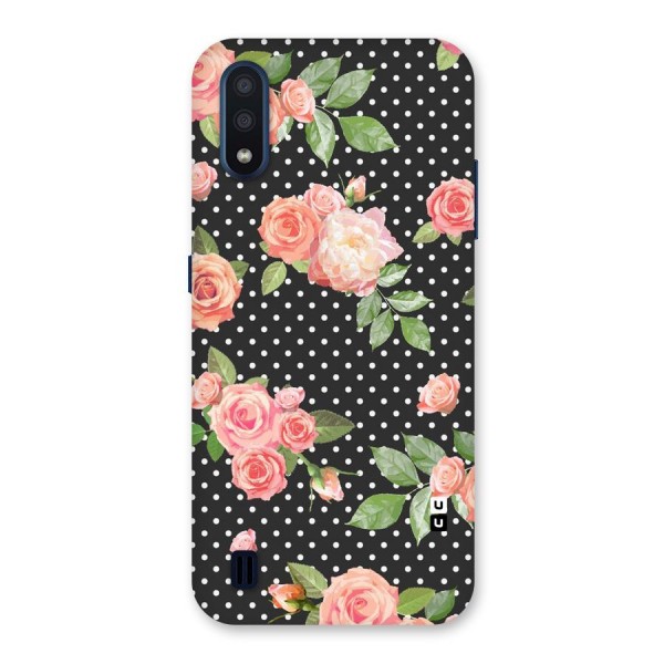 Polka Peach Back Case for Galaxy M01