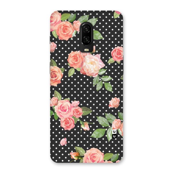 Polka Peach Back Case for OnePlus 6T