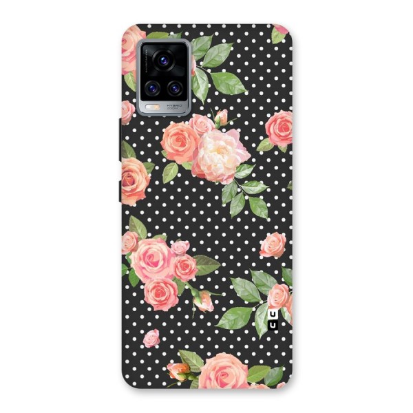 Polka Peach Back Case for Vivo V20 Pro