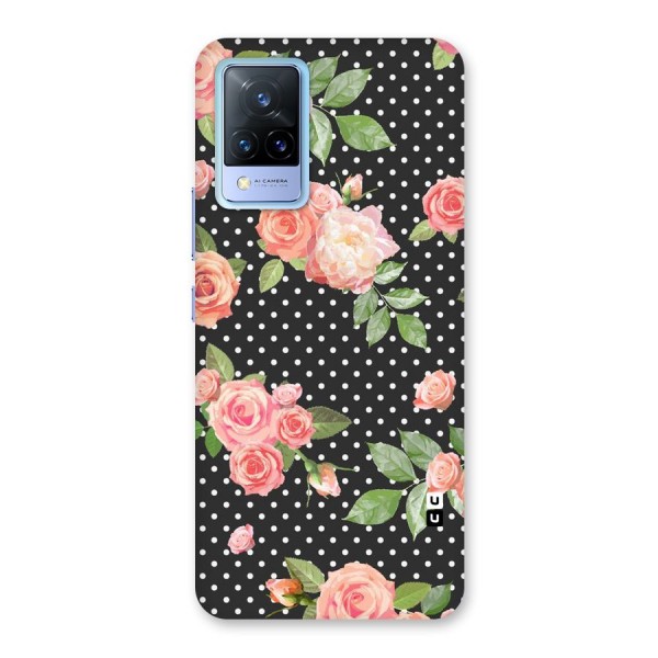 Polka Peach Back Case for Vivo V21 5G