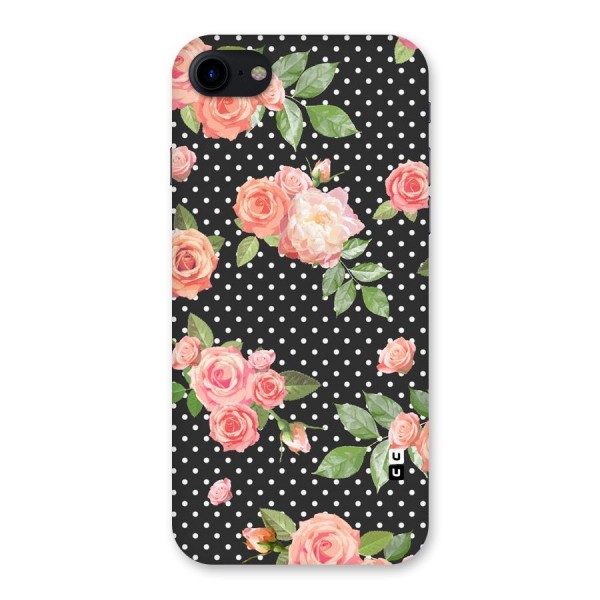 Polka Peach Back Case for iPhone SE 2020