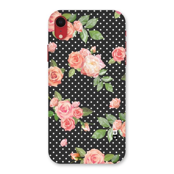 Polka Peach Back Case for iPhone XR