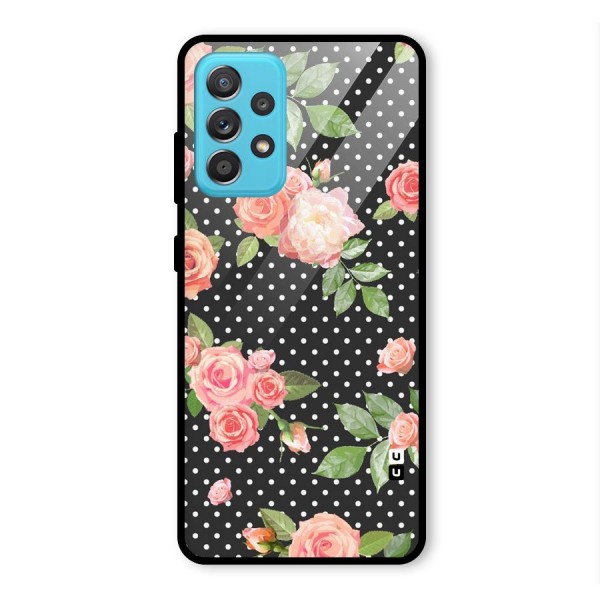 Polka Peach Glass Back Case for Galaxy A52s 5G