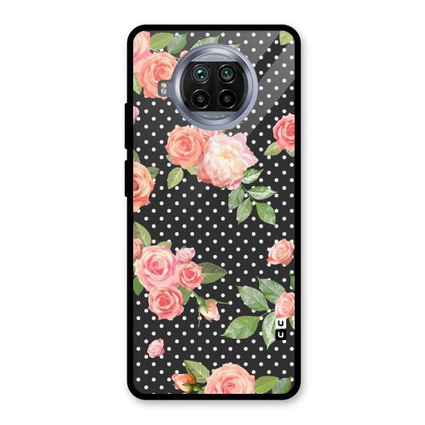 Polka Peach Glass Back Case for Mi 10i