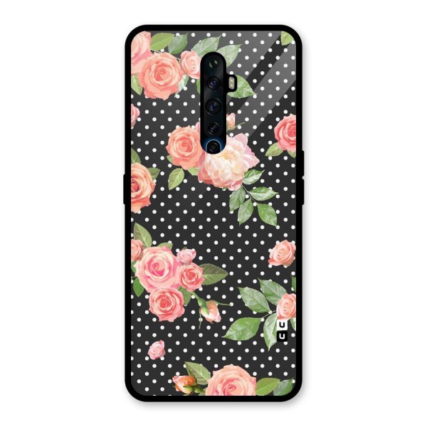 Polka Peach Glass Back Case for Oppo Reno2 Z