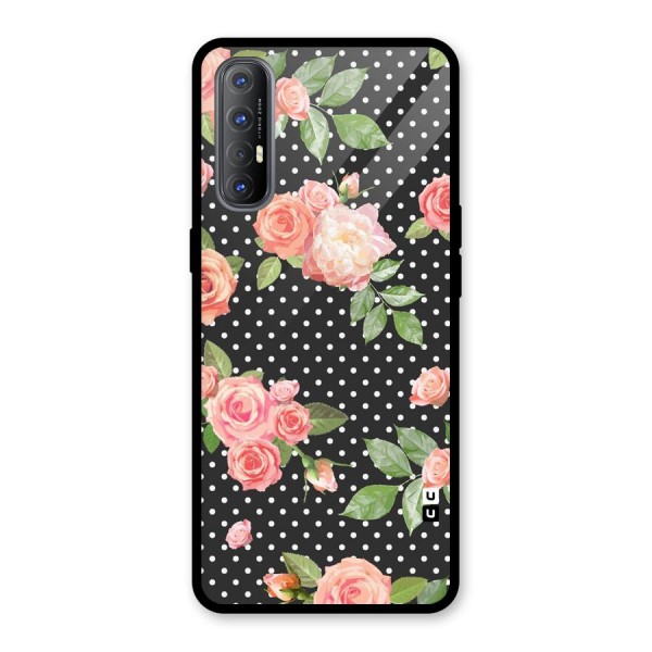 Polka Peach Glass Back Case for Oppo Reno3 Pro