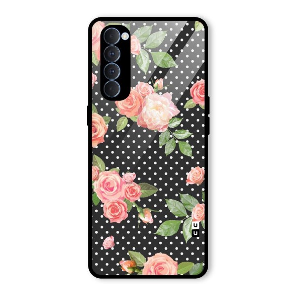 Polka Peach Glass Back Case for Oppo Reno4 Pro