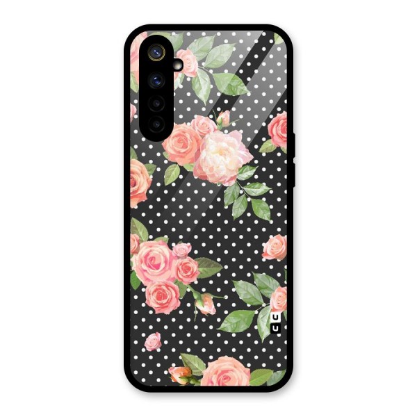 Polka Peach Glass Back Case for Realme 6