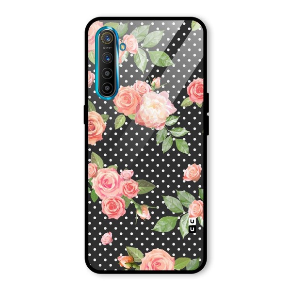 Polka Peach Glass Back Case for Realme XT