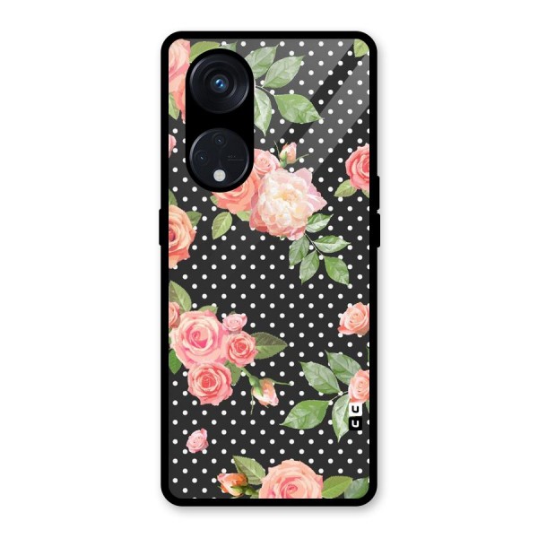 Polka Peach Glass Back Case for Reno8 T 5G