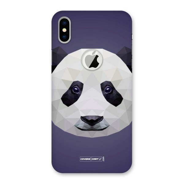 Polygon Panda Back Case for iPhone XS Logo Cut