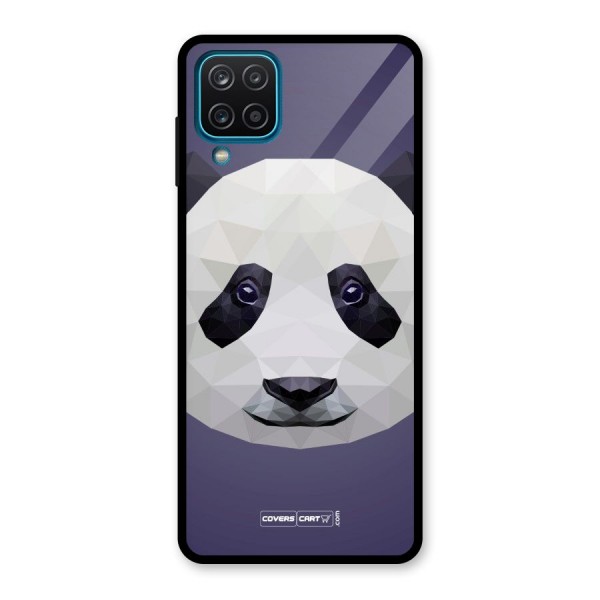 Polygon Panda Glass Back Case for Galaxy A12