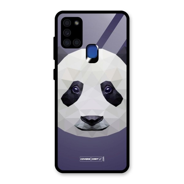 Polygon Panda Glass Back Case for Galaxy A21s