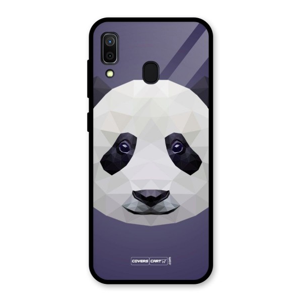 Polygon Panda Glass Back Case for Galaxy A30