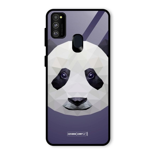 Polygon Panda Glass Back Case for Galaxy M21