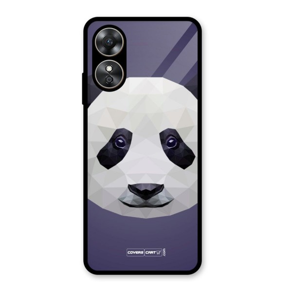 Polygon Panda Glass Back Case for Oppo A17