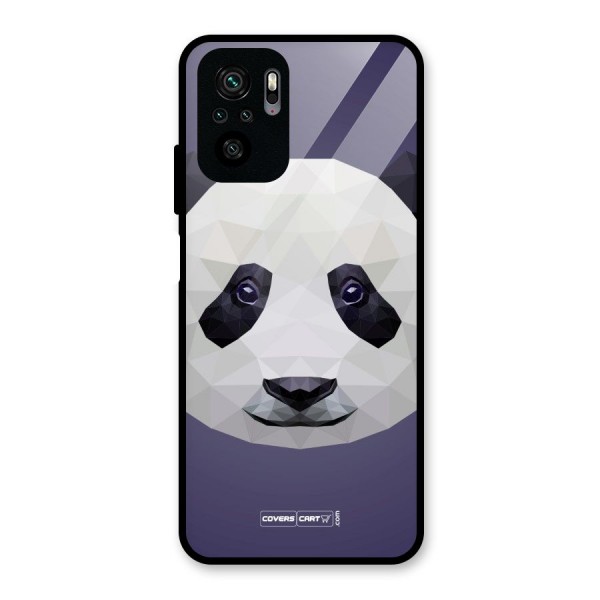 Polygon Panda Glass Back Case for Redmi Note 10