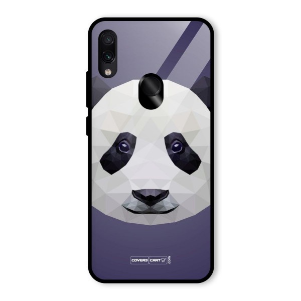 Polygon Panda Glass Back Case for Redmi Note 7