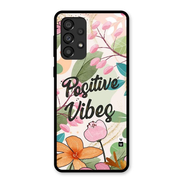 Positive Vibes Glass Back Case for Galaxy A33 5G