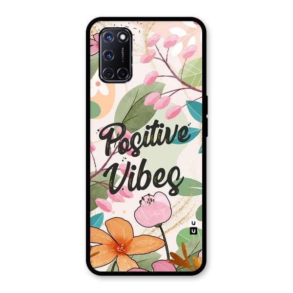 Positive Vibes Glass Back Case for Oppo A52