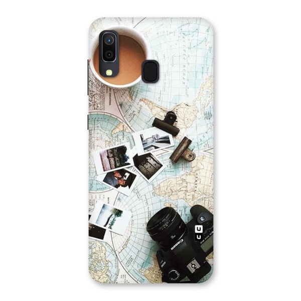 Post Stamps Travel Back Case for Galaxy A20