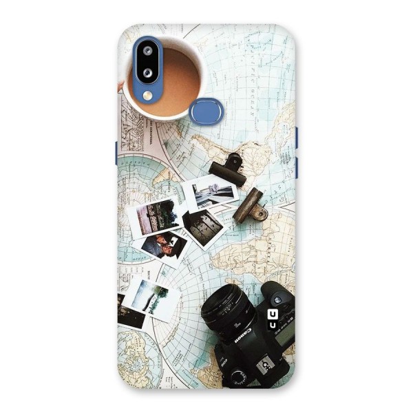 Post Stamps Travel Back Case for Galaxy M01s