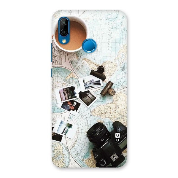 Post Stamps Travel Back Case for Huawei P20 Lite