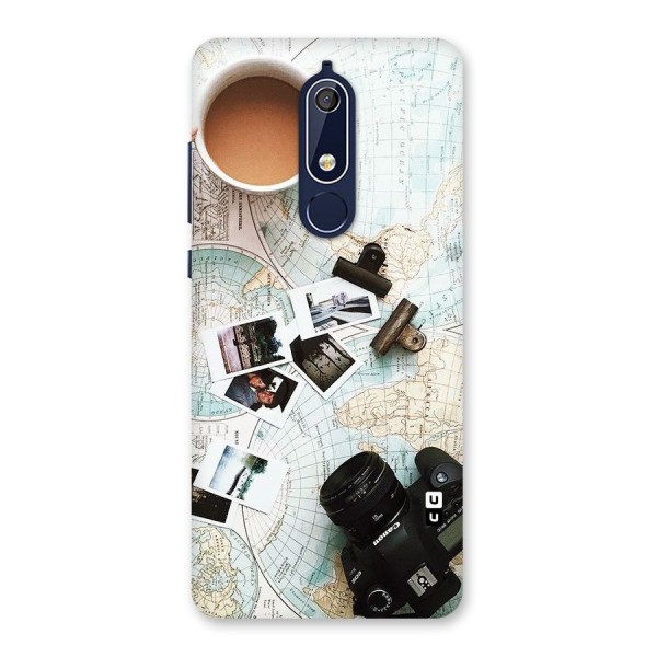 Post Stamps Travel Back Case for Nokia 5.1