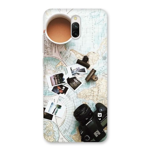 Post Stamps Travel Back Case for Redmi 8A Dual