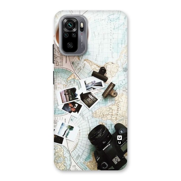 Post Stamps Travel Back Case for Redmi Note 10