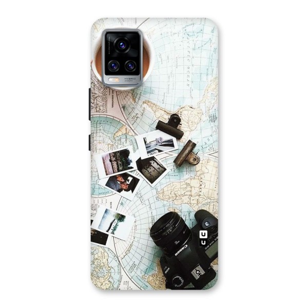 Post Stamps Travel Back Case for Vivo V20 Pro