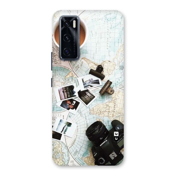 Post Stamps Travel Back Case for Vivo V20 SE