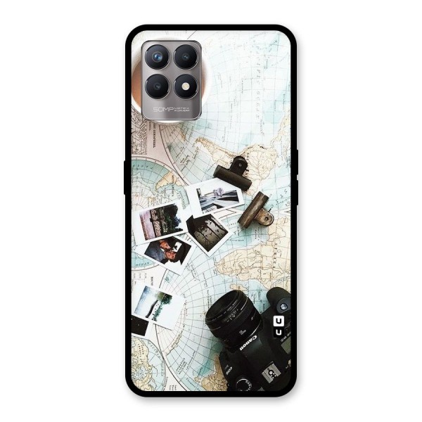 Post Stamps Travel Glass Back Case for Realme 8i