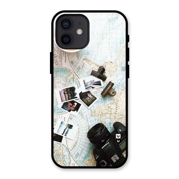 Post Stamps Travel Glass Back Case for iPhone 12