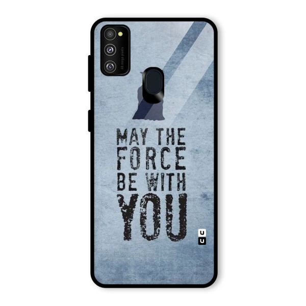 Power With You Glass Back Case for Galaxy M21