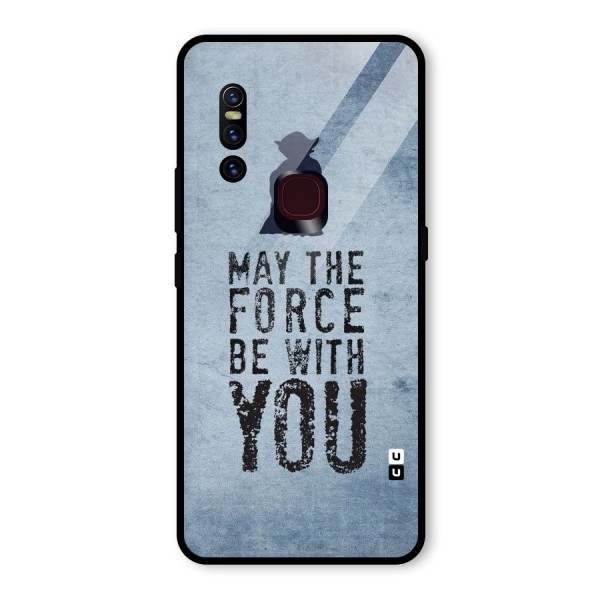 Power With You Glass Back Case for Vivo V15