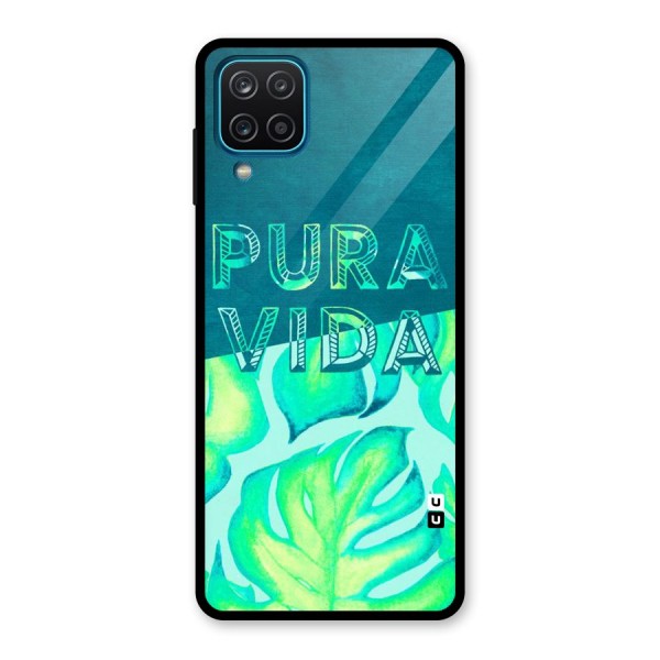 Pre Vida Glass Back Case for Galaxy A12